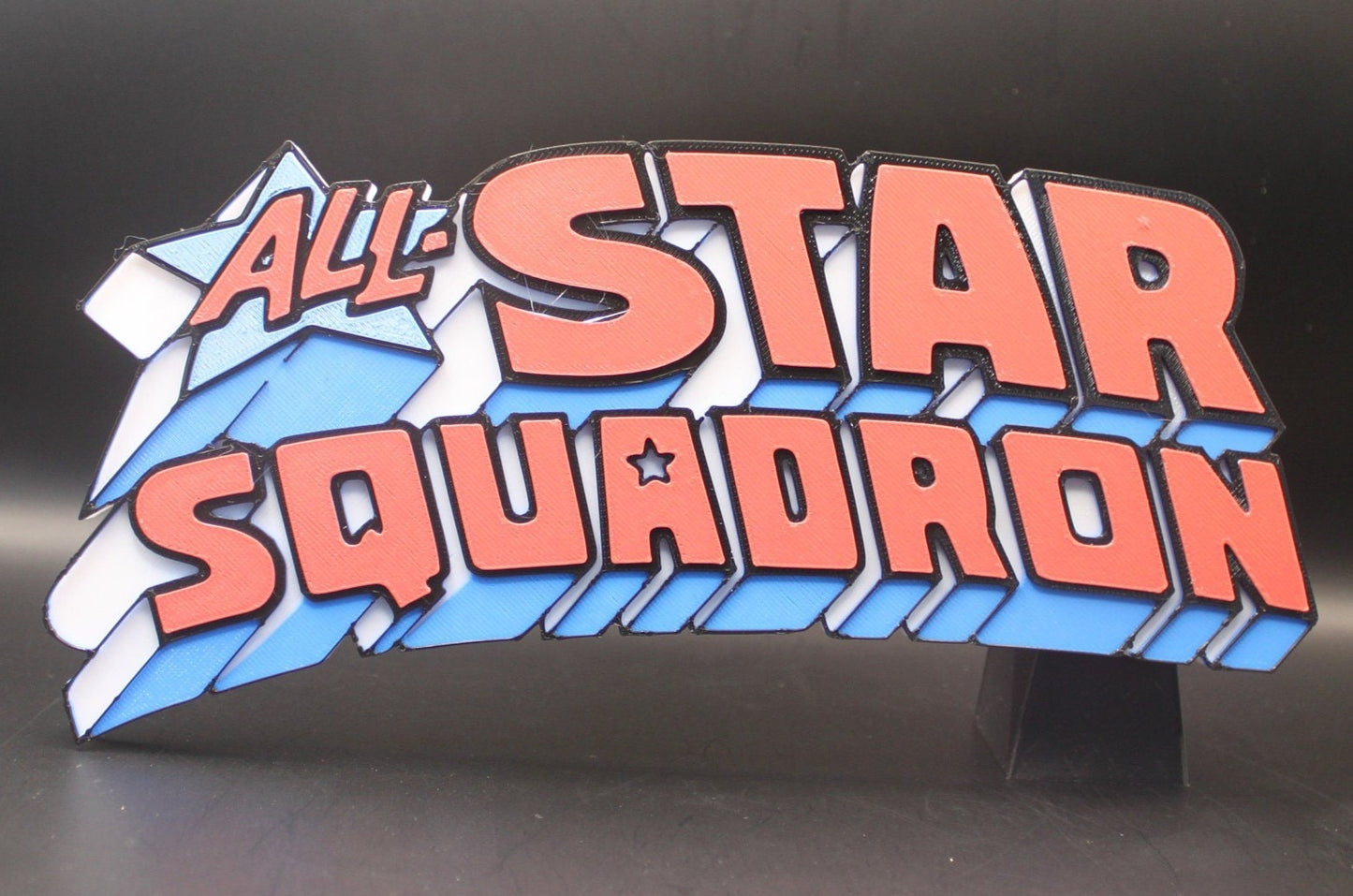 All Star Squadron 3D printed Comic Logo Art