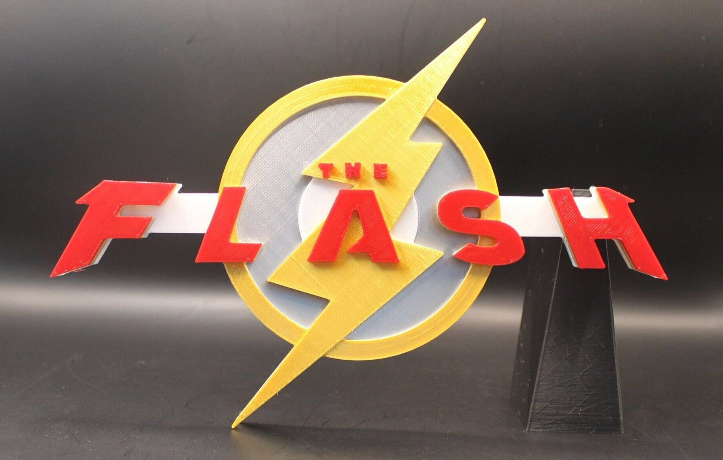 Flash 3D printed Comic Logo Art