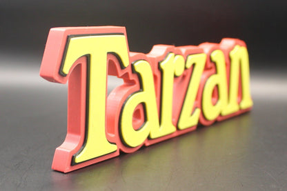 Tarzan 3D printed Logo Art