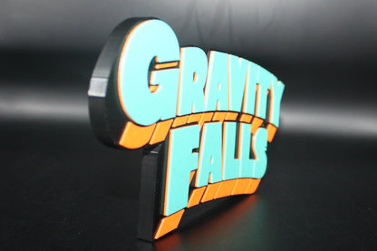 Gravity Falls 3D printed Logo Sign Wall Desk Shelf Art