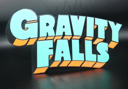 Gravity Falls 3D printed Logo Sign Wall Desk Shelf Art