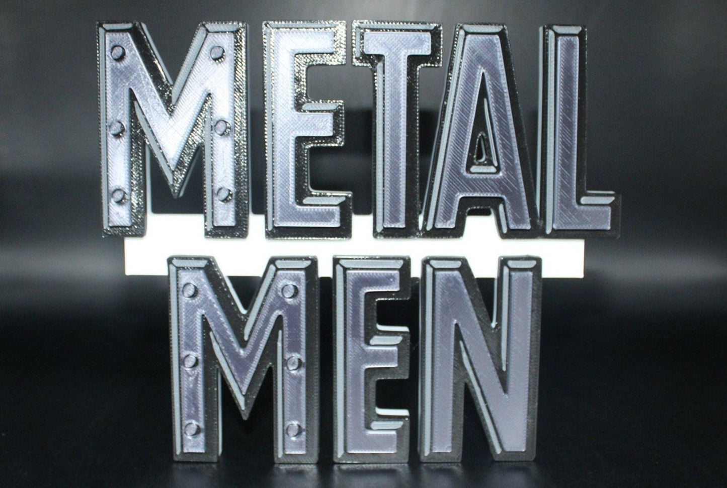 Metal Men 3D printed Logo Art