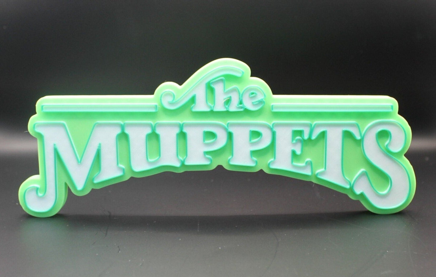 The Muppets 3D printed Logo Sign Wall Desk Shelf Art