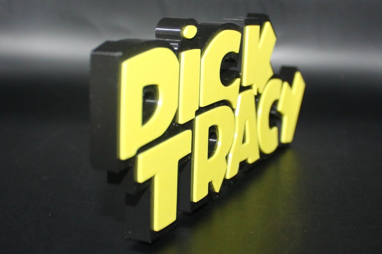 Dick Tracy 3D printed Logo Art