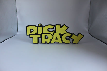 Dick Tracy 3D printed Logo Sign Wall Desk Shelf Art