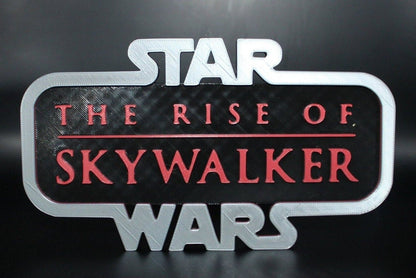 Star Wars The Rise Of Skywalker 3D printed Logo Art