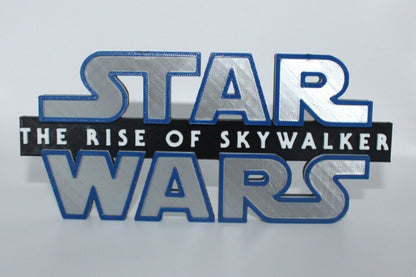 Star Wars The Rise Of Skywalker 3D printed Logo Art