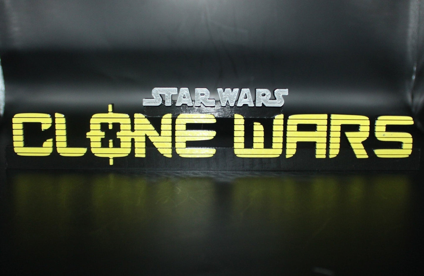 Clone Wars 3D printed Comic Logo Art