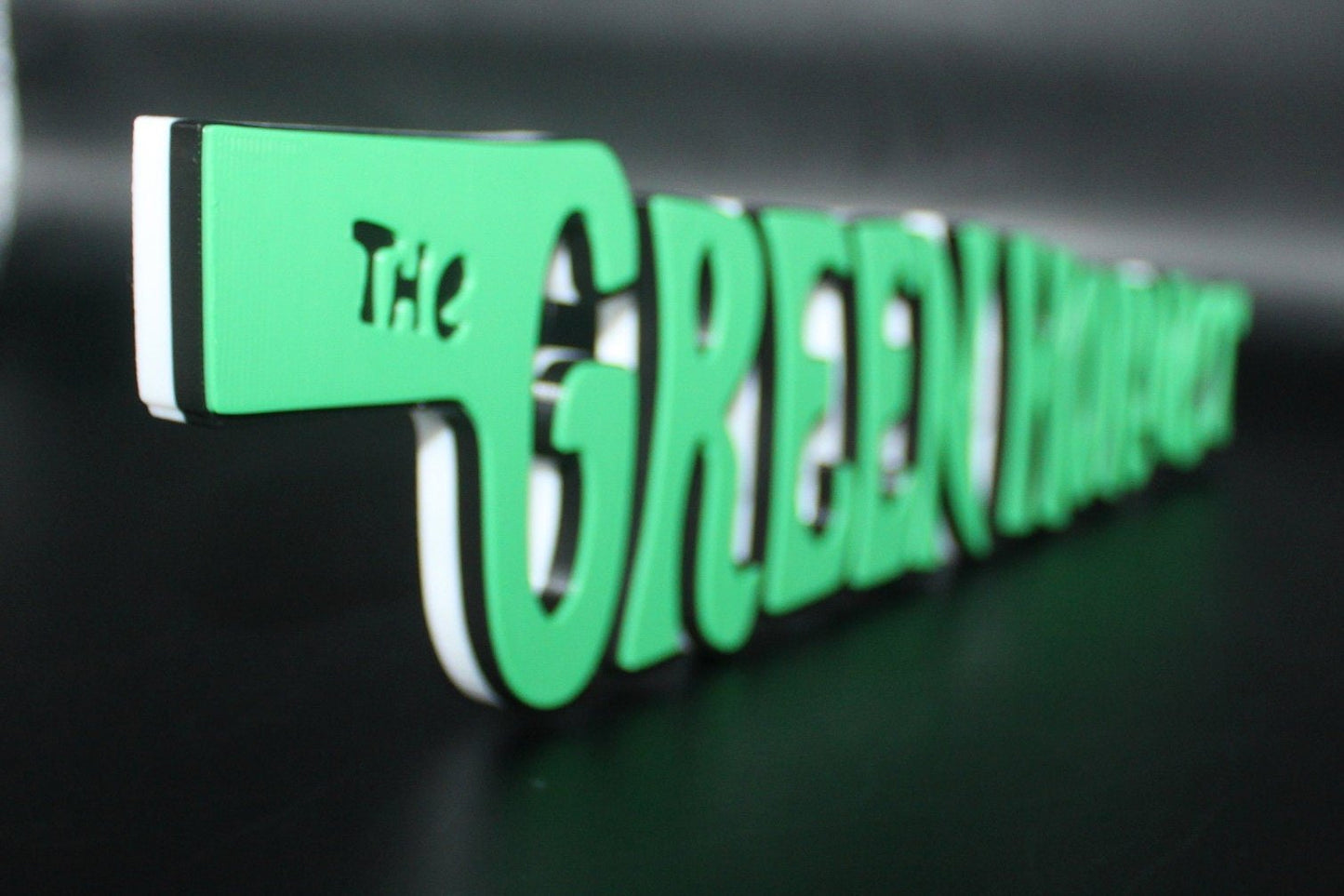 The Green Hornet 3D Printed Logo Art