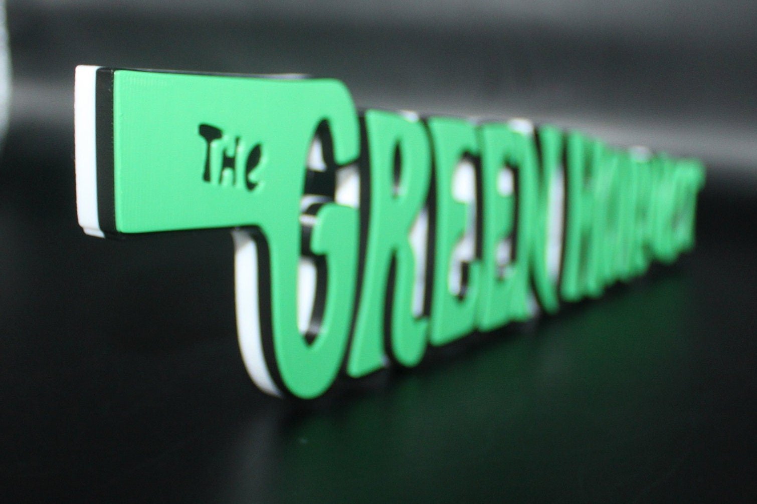 The Green Hornet 3D Printed Logo Art