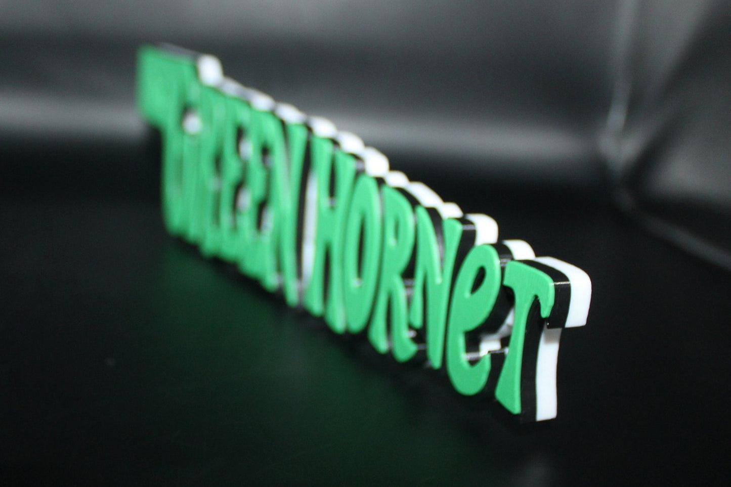 The Green Hornet 3D Printed Logo Art