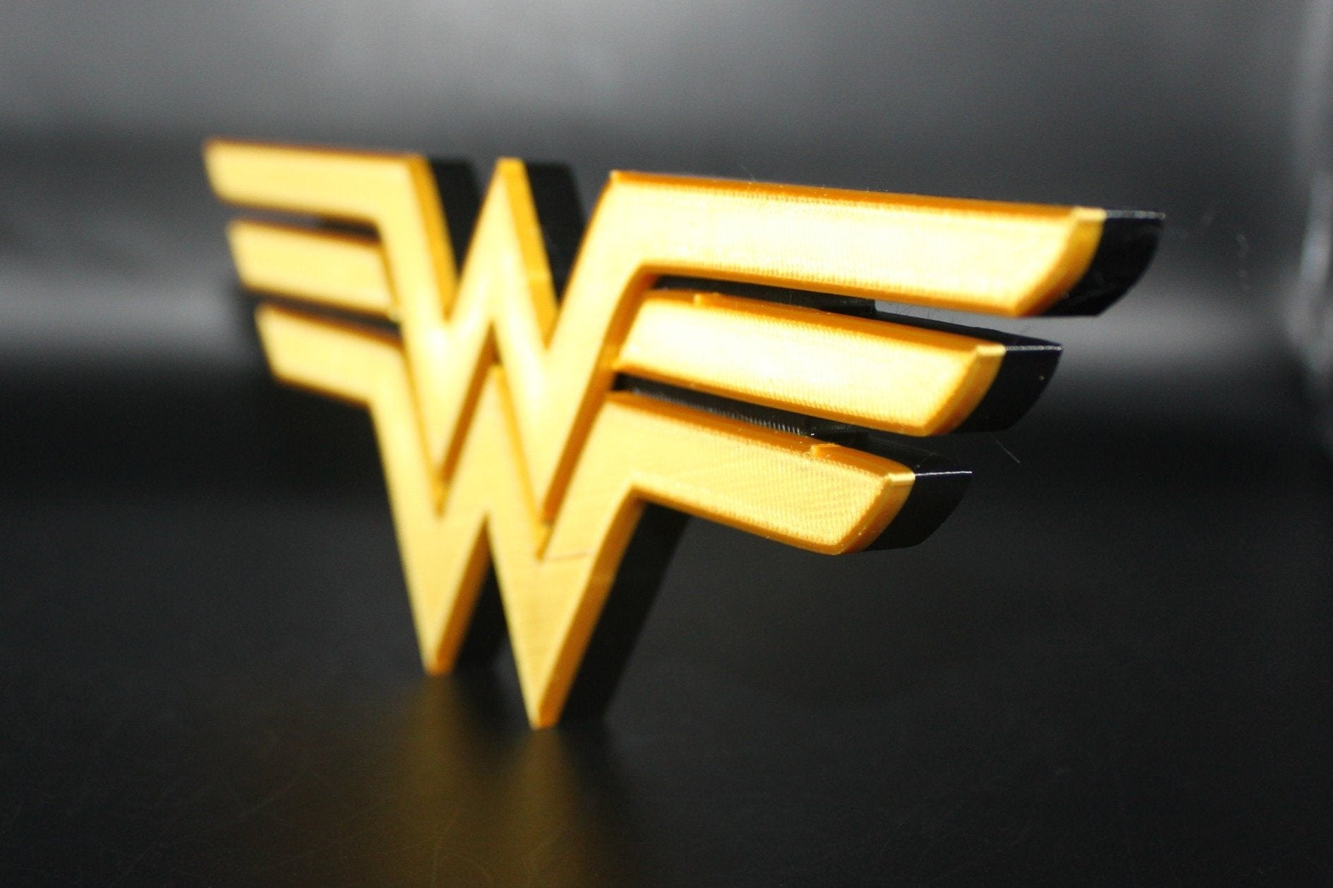 Wonder Woman 3D printed Comic Logo Art