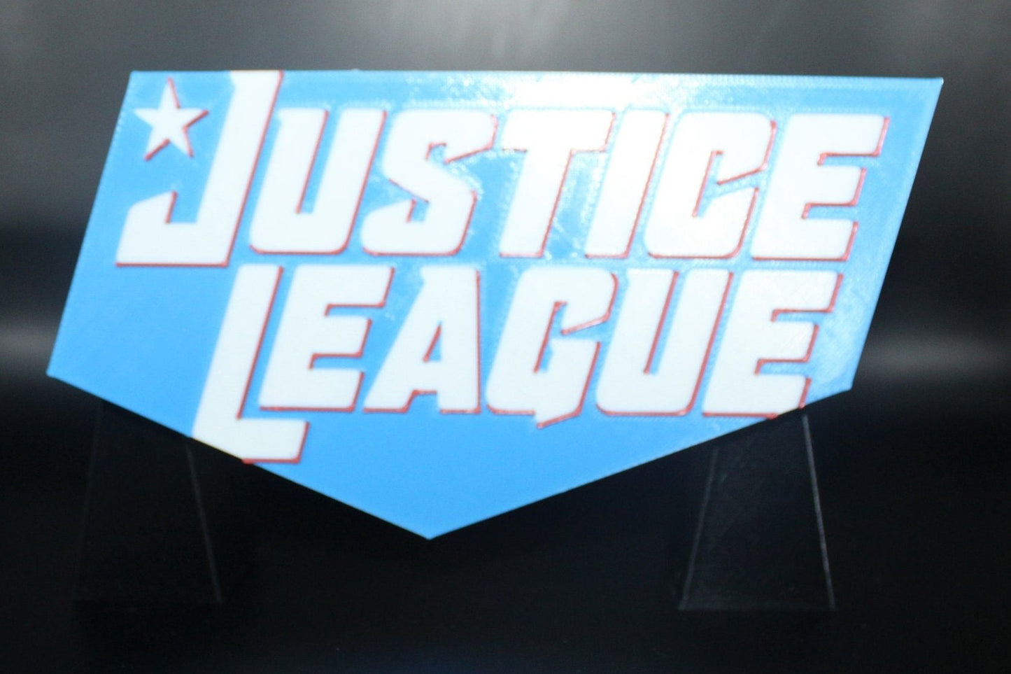 Justice league 3D printed Comic Logo Art