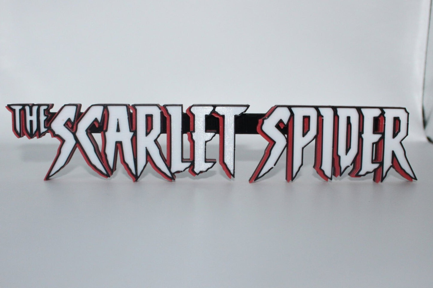 The Scarlet Spider 3D printed Comic Logo Art