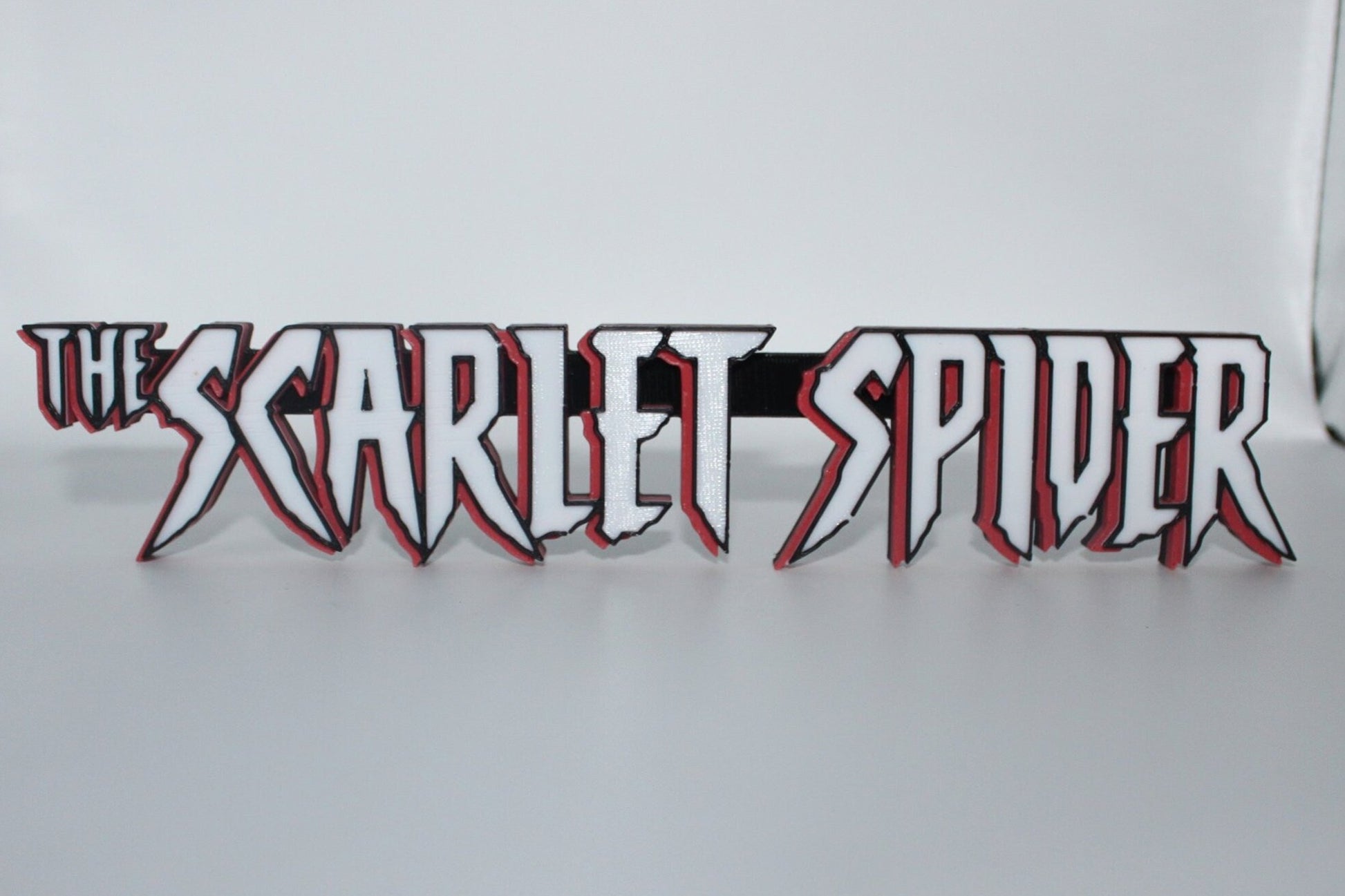 The Scarlet Spider 3D printed Comic Logo Art