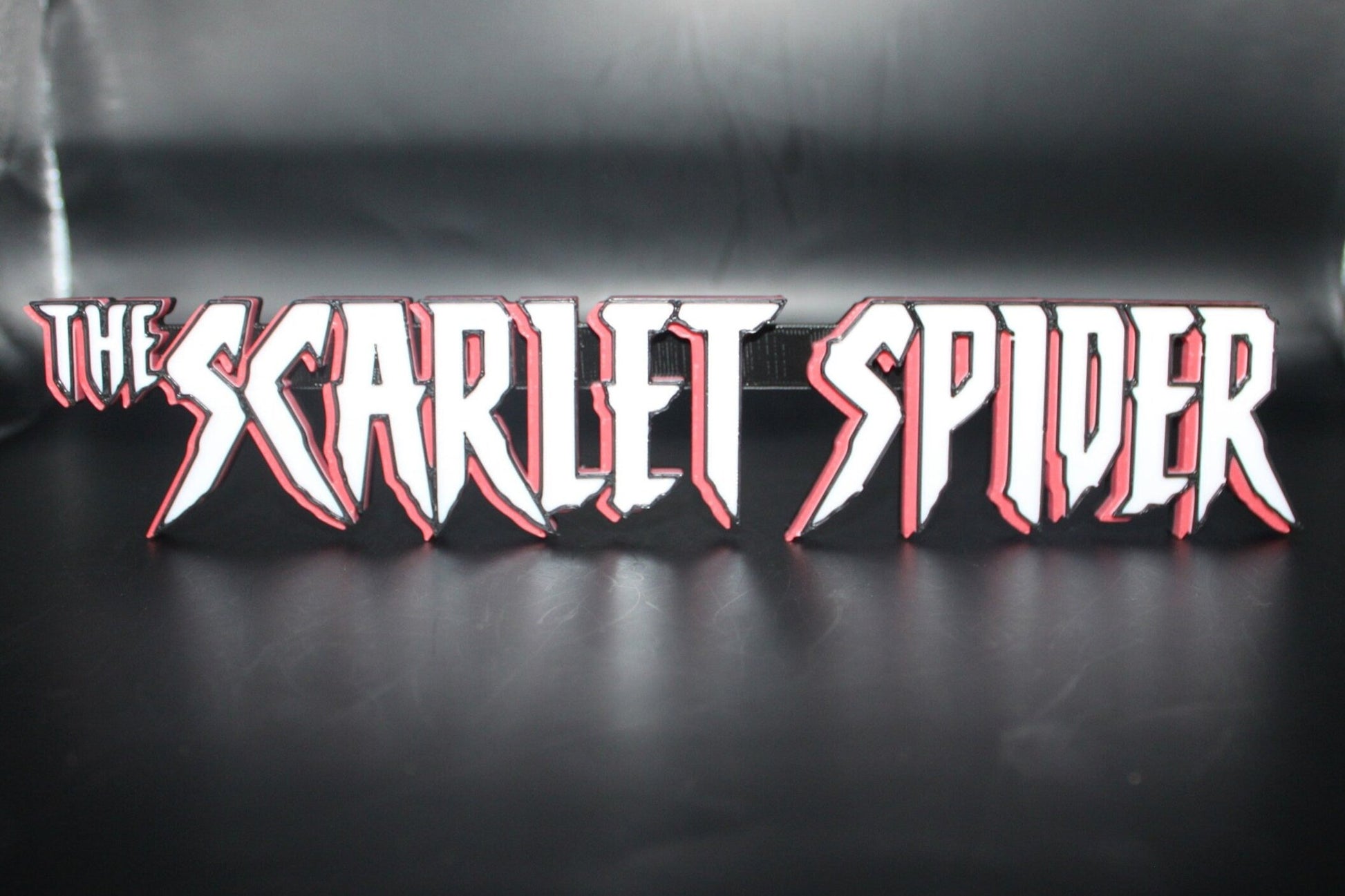 The Scarlet Spider 3D printed Comic Logo Art