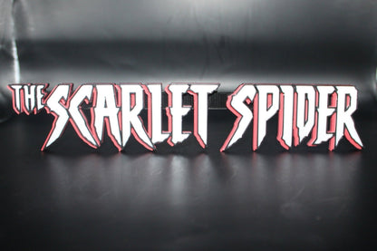 The Scarlet Spider 3D printed Comic Logo Art