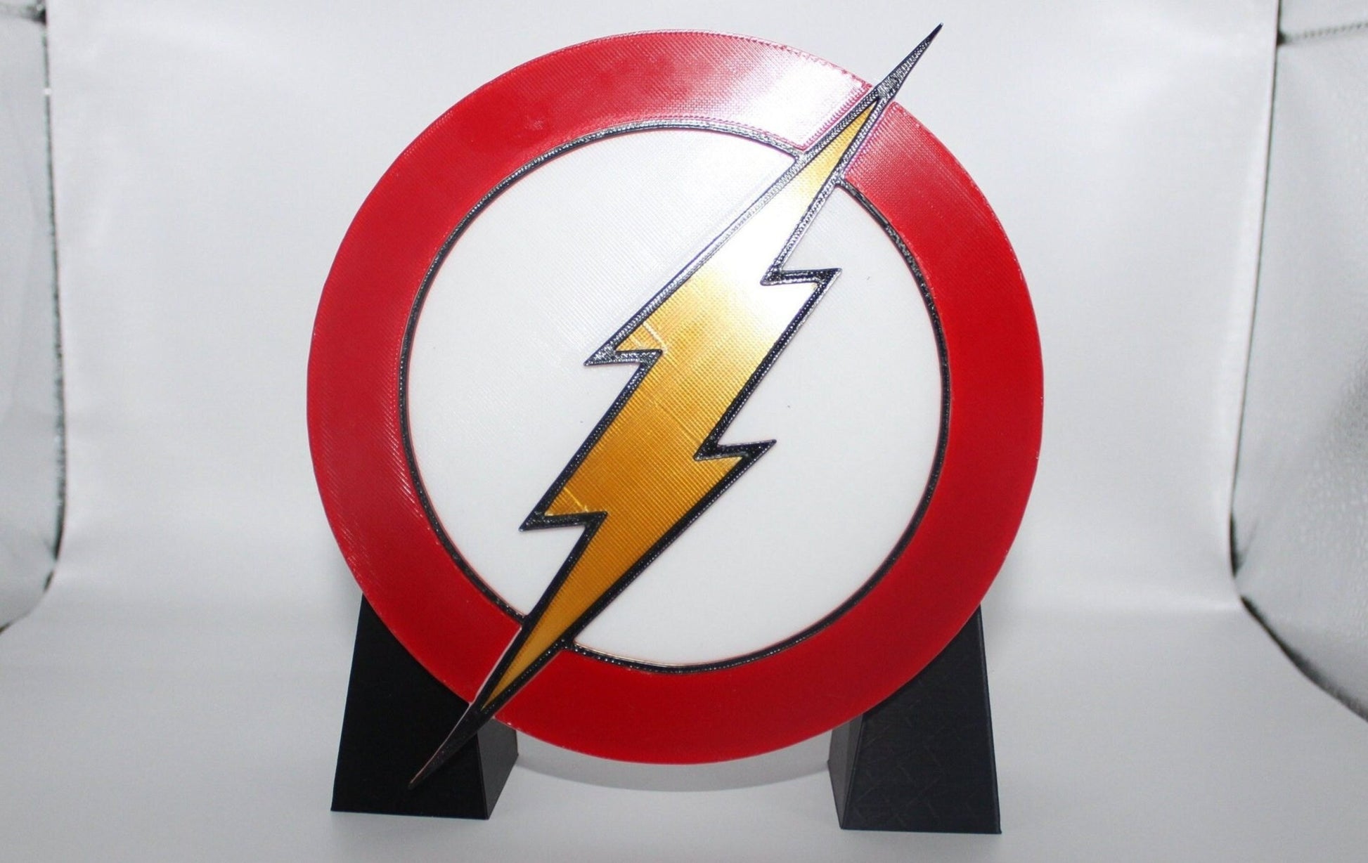 Flash 3D printed Comic Logo Art