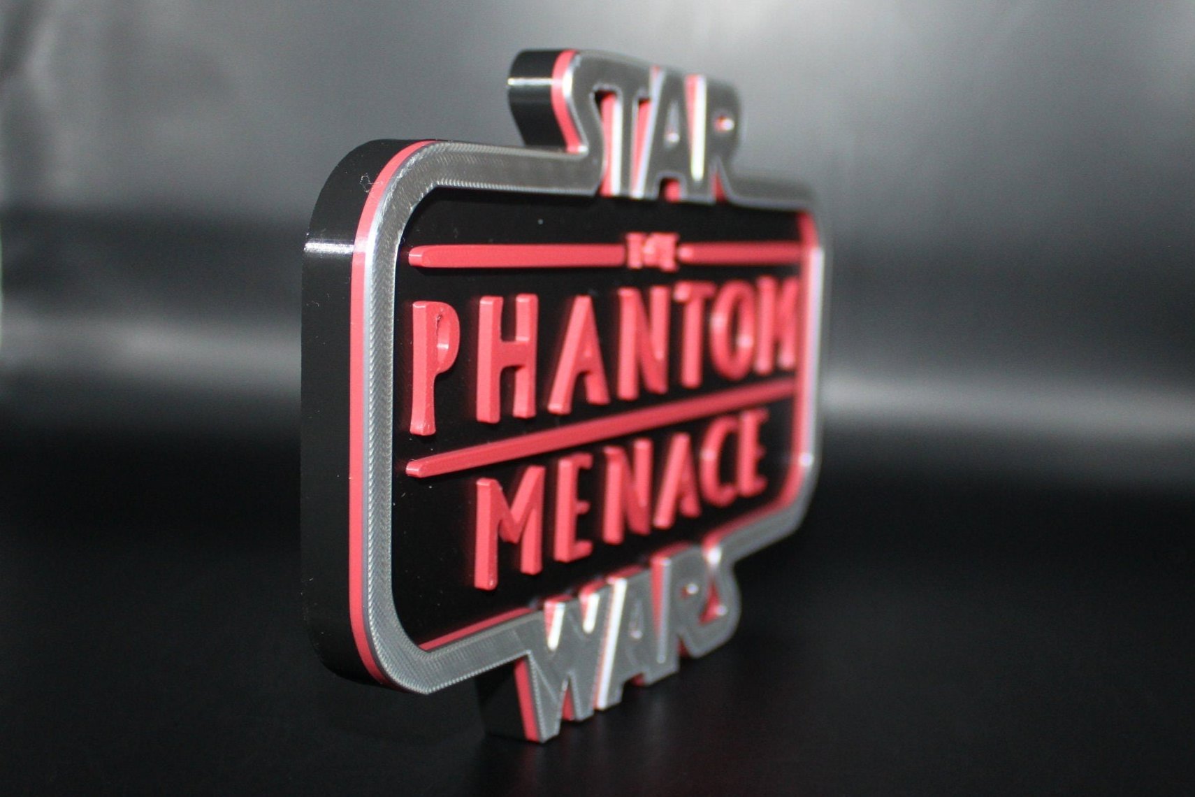 Star Wars Phantom Menace 3D printed Logo Art