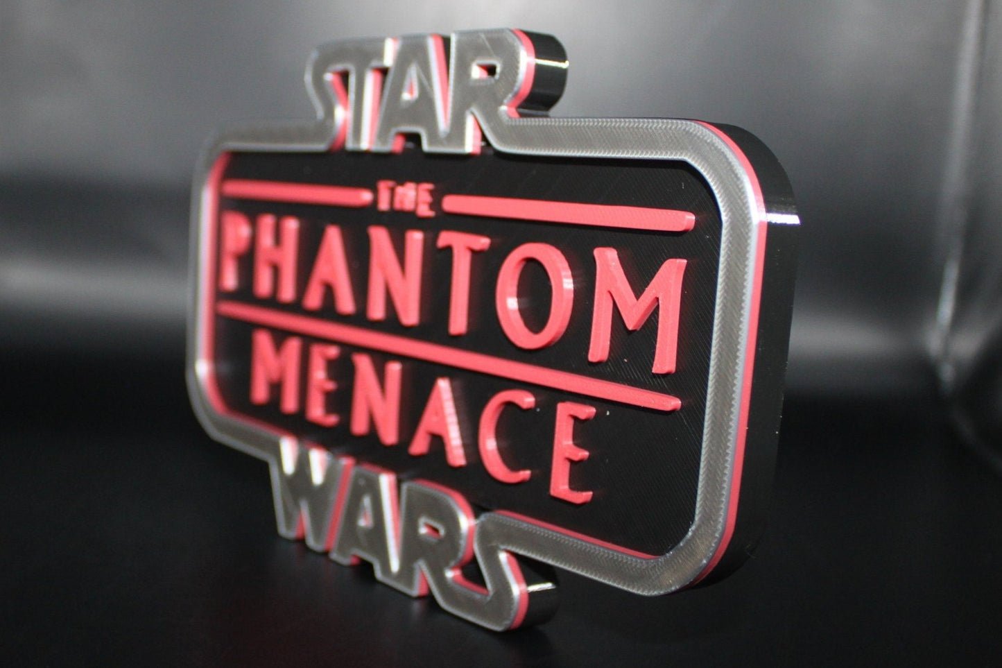 Star Wars The Phantom Menace 3D printed Logo Sign Wall Desk Shelf Art