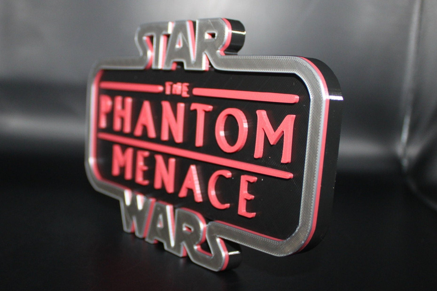 Star Wars Phantom Menace 3D printed Logo Art