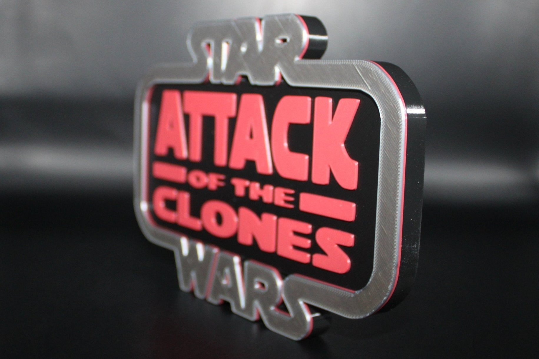 Star Wars Attack of the Clones 3D printed Logo Art