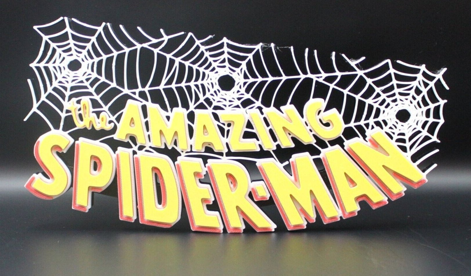 The Amazing Spider-Man 3D printed Comic Logo Art