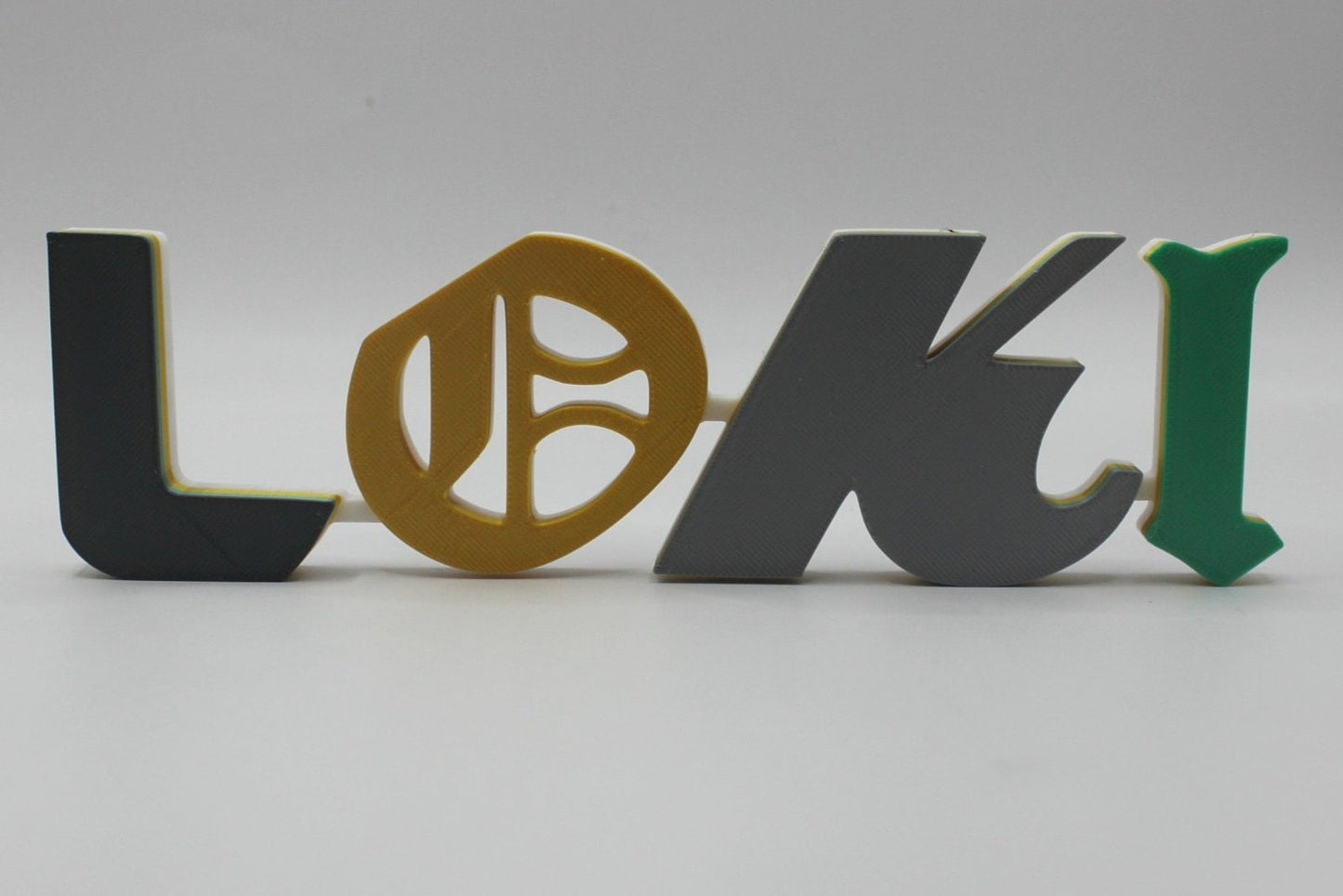 Loki 3D printed Comic Logo Art