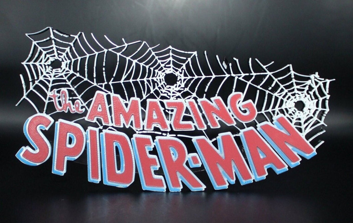 The Amazing Spider-Man 3D printed Comic Logo Art