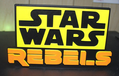 Star Wars Rebels 3D printed Logo Art