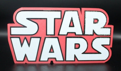 Star Wars 3D printed Logo Art