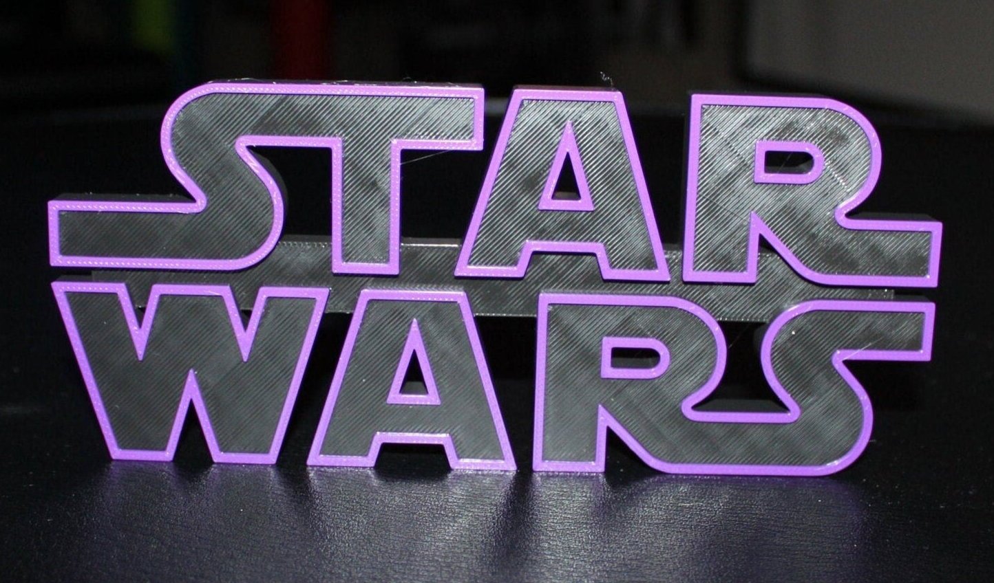 Star Wars 3D printed Logo Art