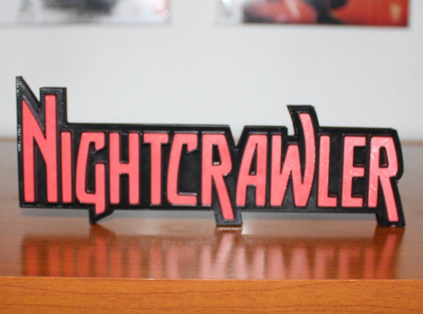 Nightcrawler 3D printed Comic Logo Art