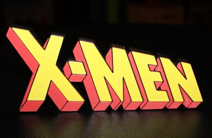 X-Men 3D printed Comic Logo Art