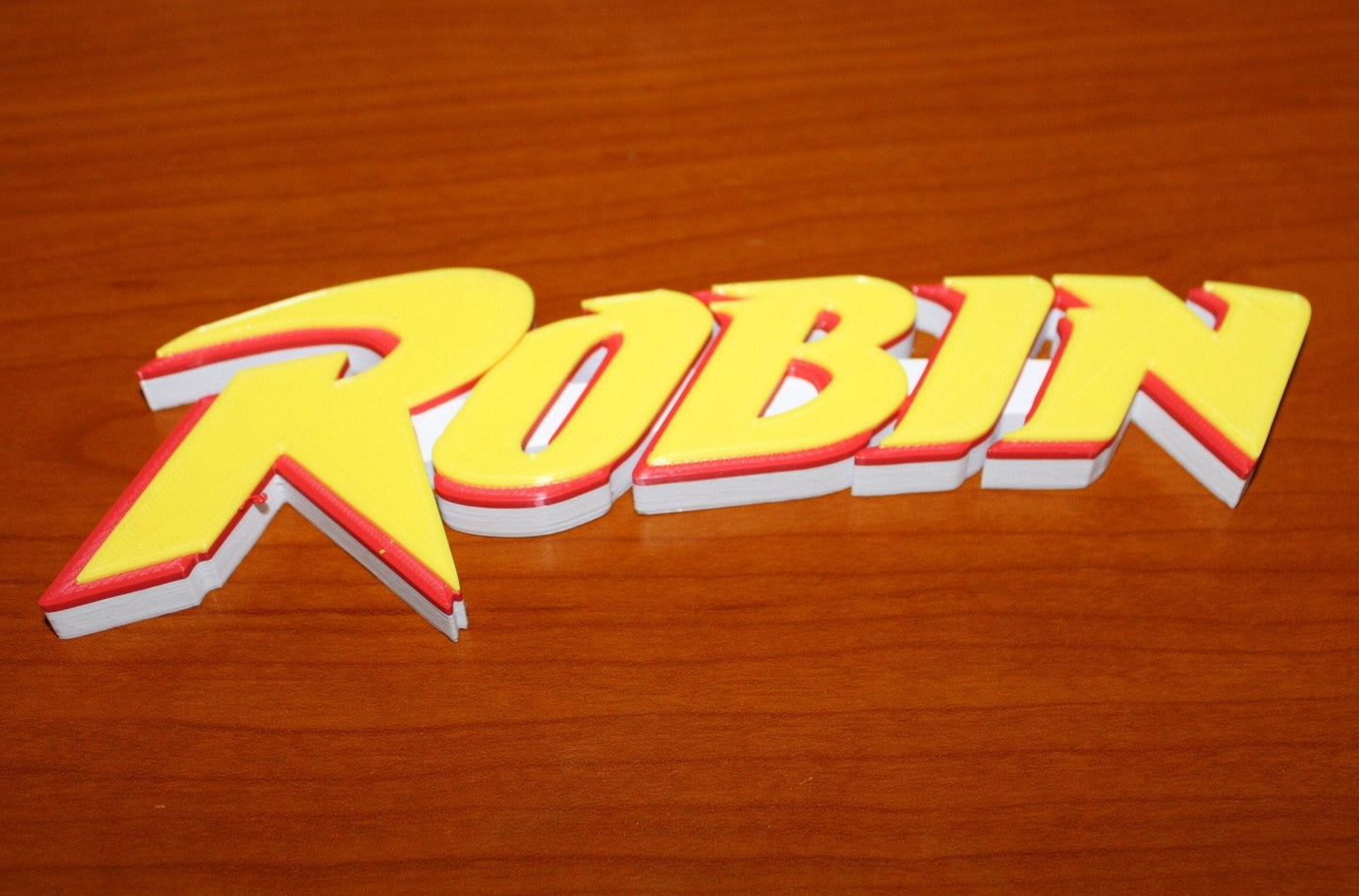 Robin 3D printed Logo Sign Wall Desk Shelf Art