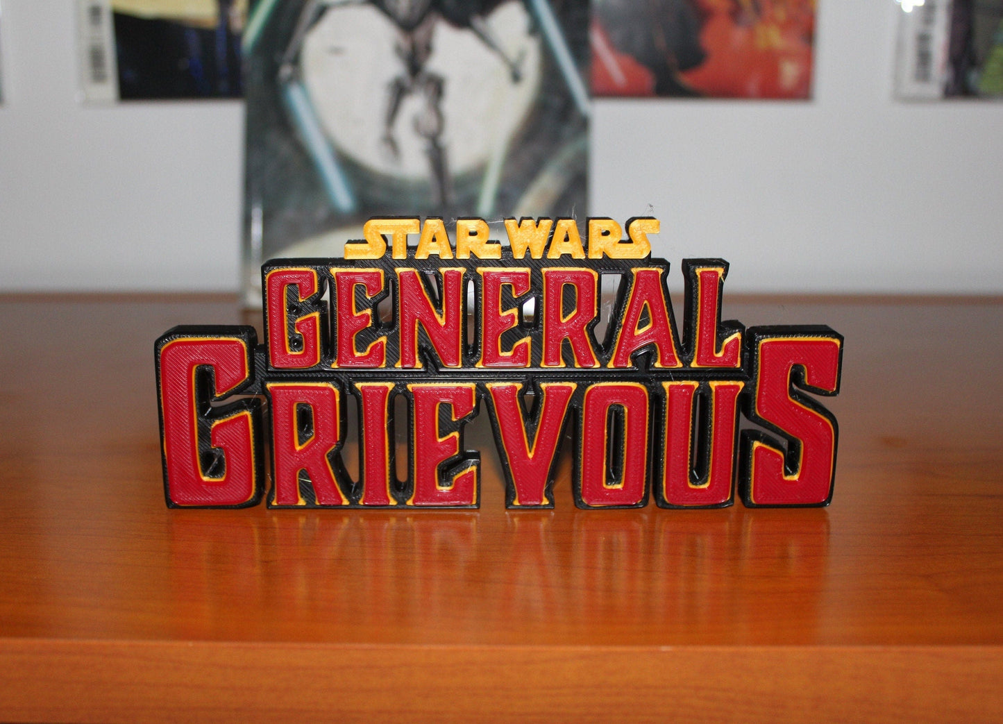 General Grievous 3D printed Logo Sign Wall Desk Shelf Art