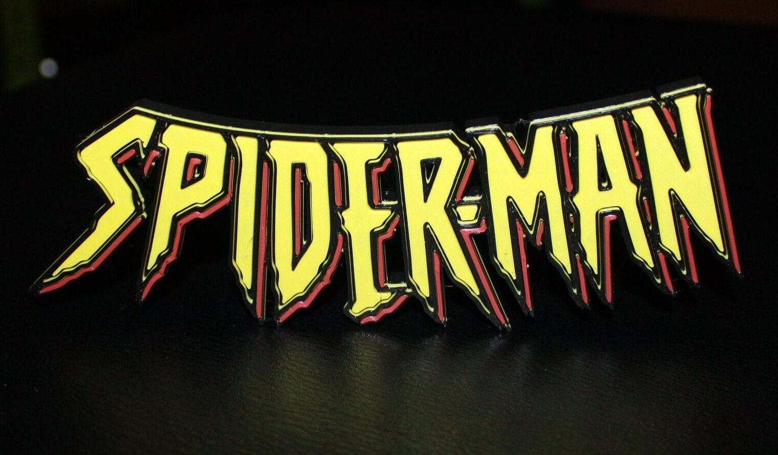 Spider-Man 3D printed Comic Logo Art