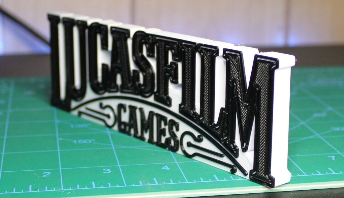 Lucasfilm Games 3D printed Logo Art