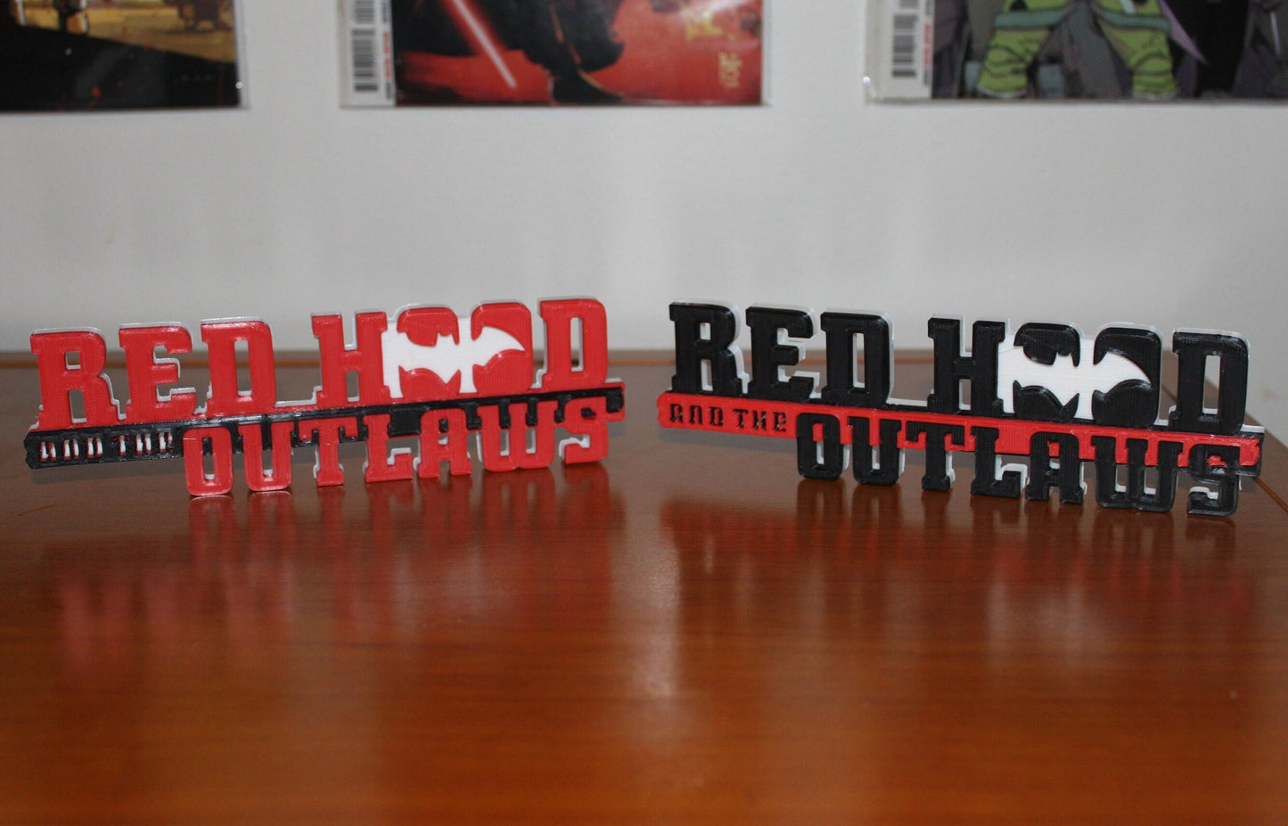 Red Hood and the Outlaws 3D printed Comic Logo Art