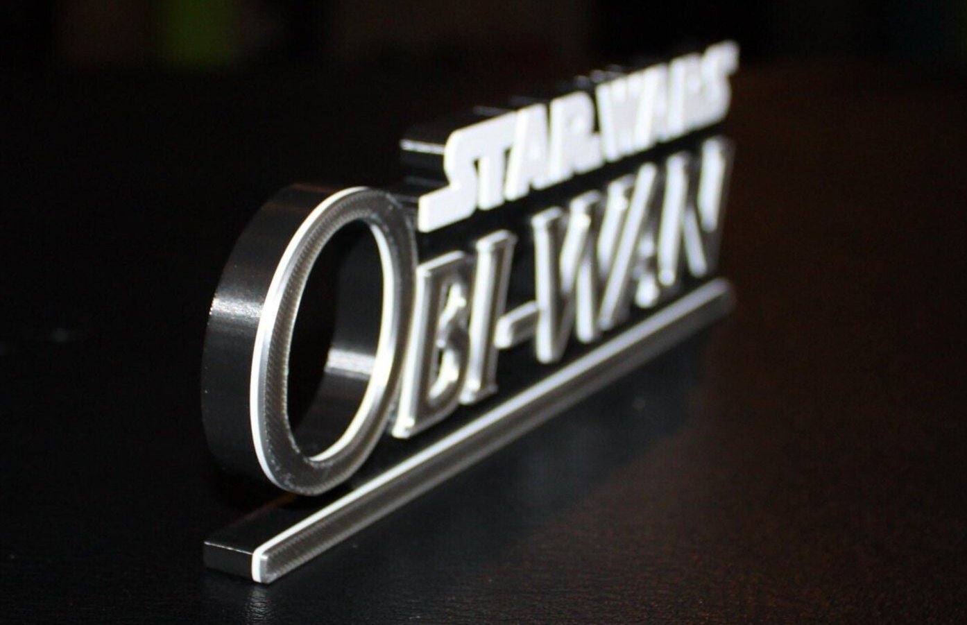 Obi-Wan 3D printed Comic Logo Art