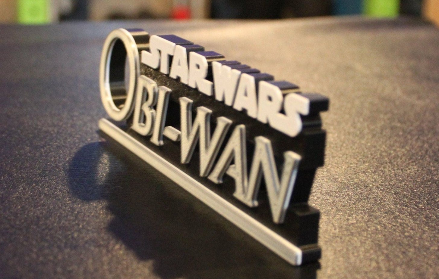 Obi-Wan 3D printed Comic Logo Art