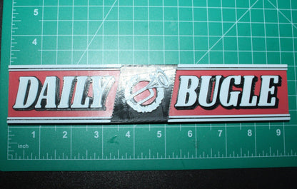 Daily Bugle 3D printed Comic Logo Art