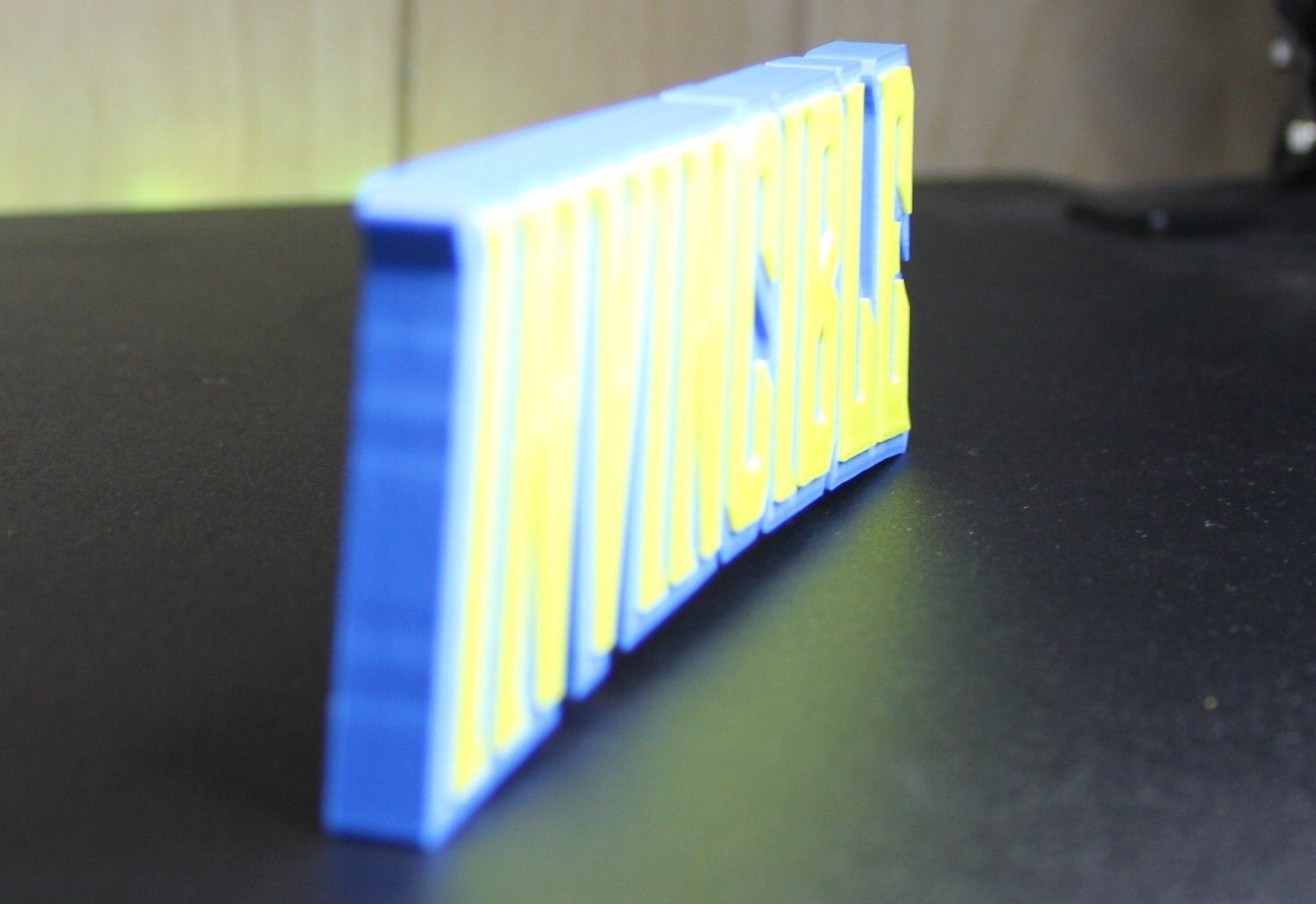 Invincible 3D printed Logo Art