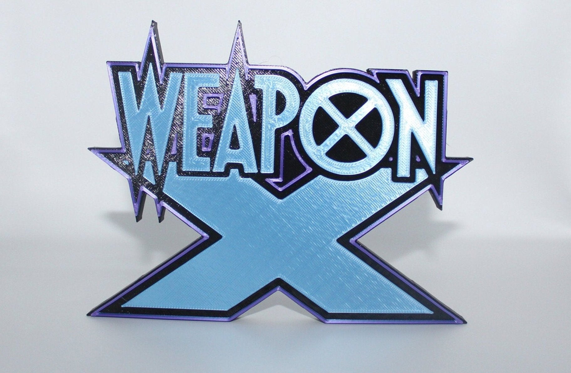 Weapon X 3D printed Comic Logo Art