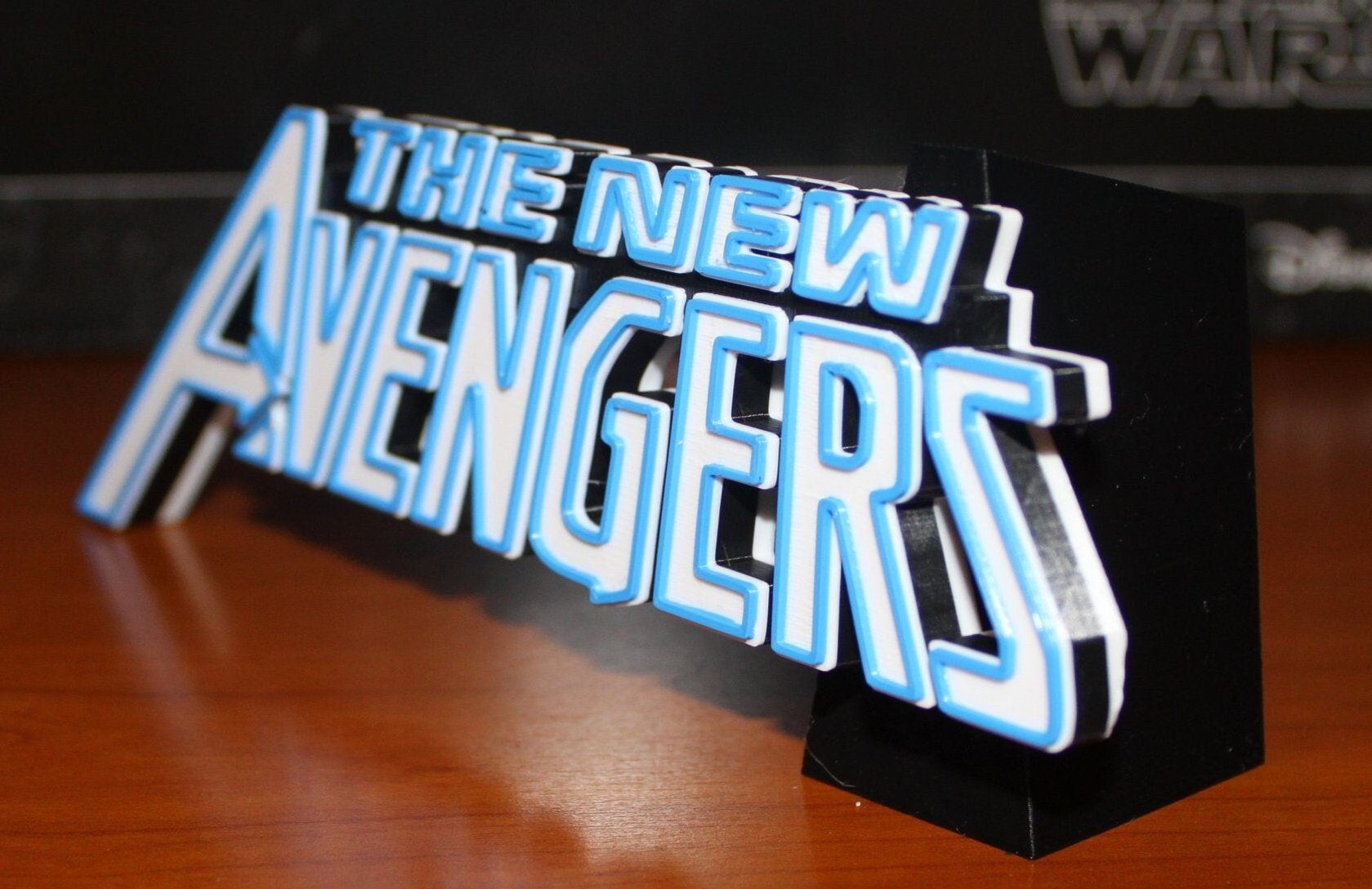 New Avengers 3D printed Comic Logo Art