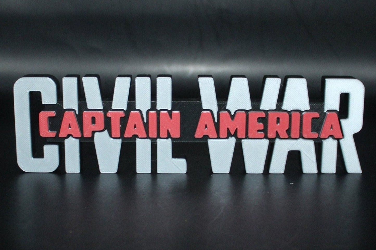 Captain America Civil War 3D printed Comic Logo Art