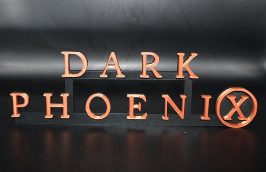 Dark Phoenix 3D printed Comic Logo Art