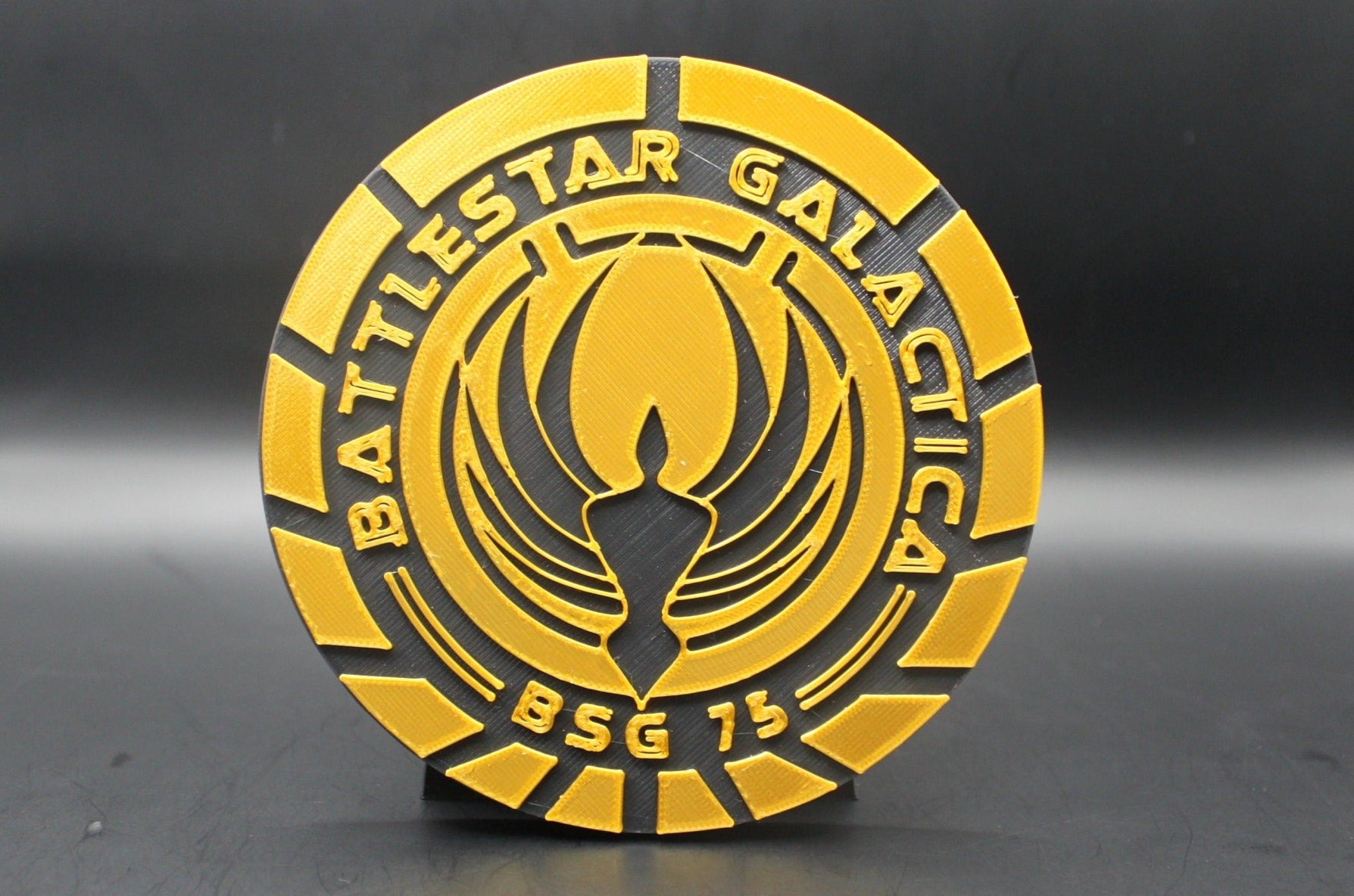 Battlestar Galactica 3D Printed Logo Art