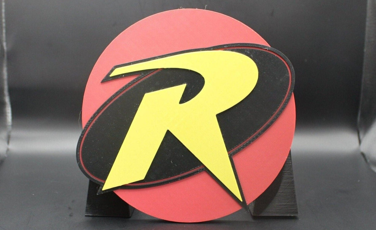 Robin 3D printed Comic Logo Art