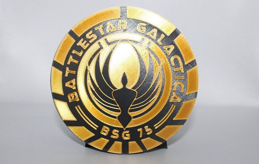 Battlestar Galactica 3D Printed Logo Art